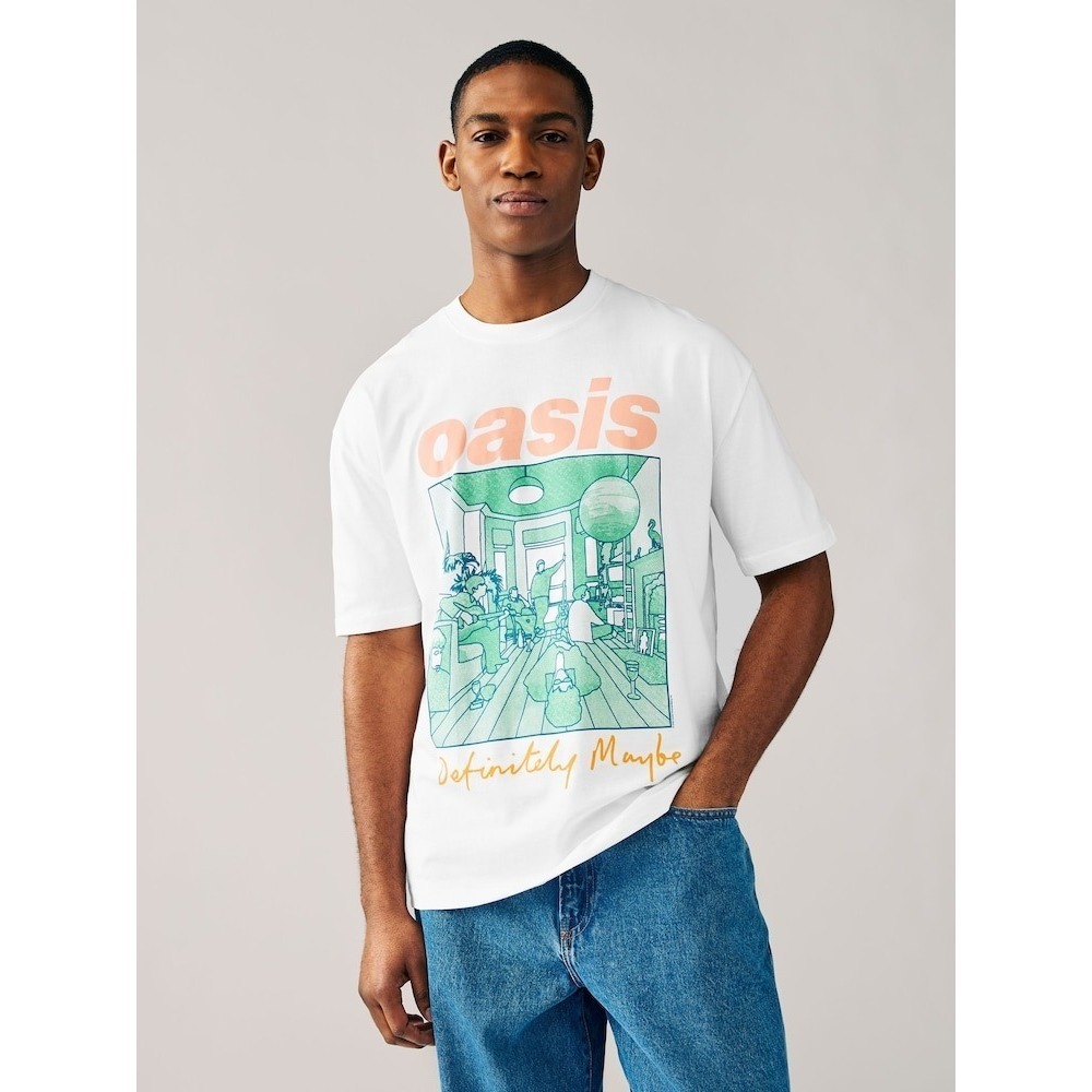 Oasis Graphic Band 100_ Cotton T-Shirt